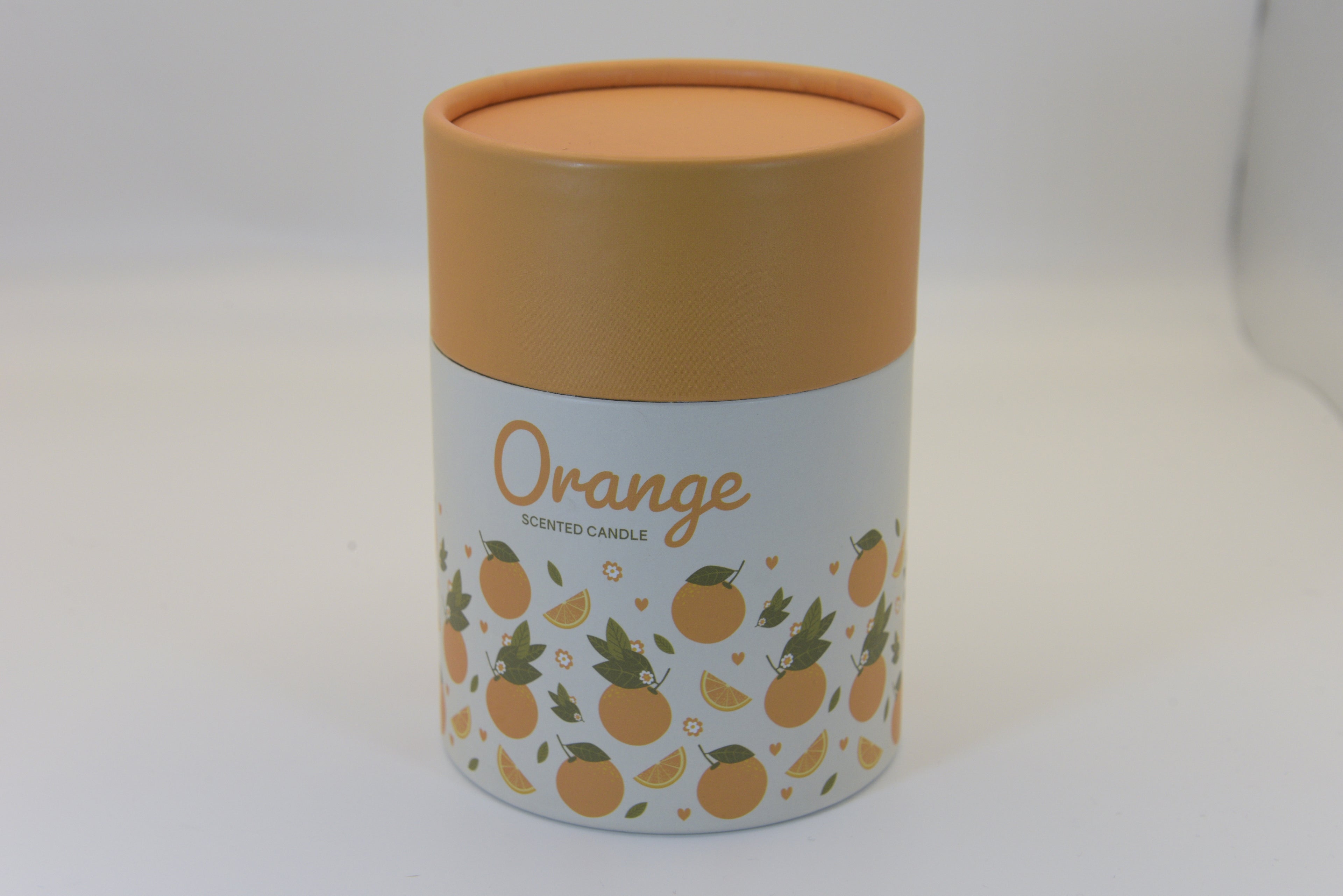 Orange scented candle with citrus fragrance - home fragrance