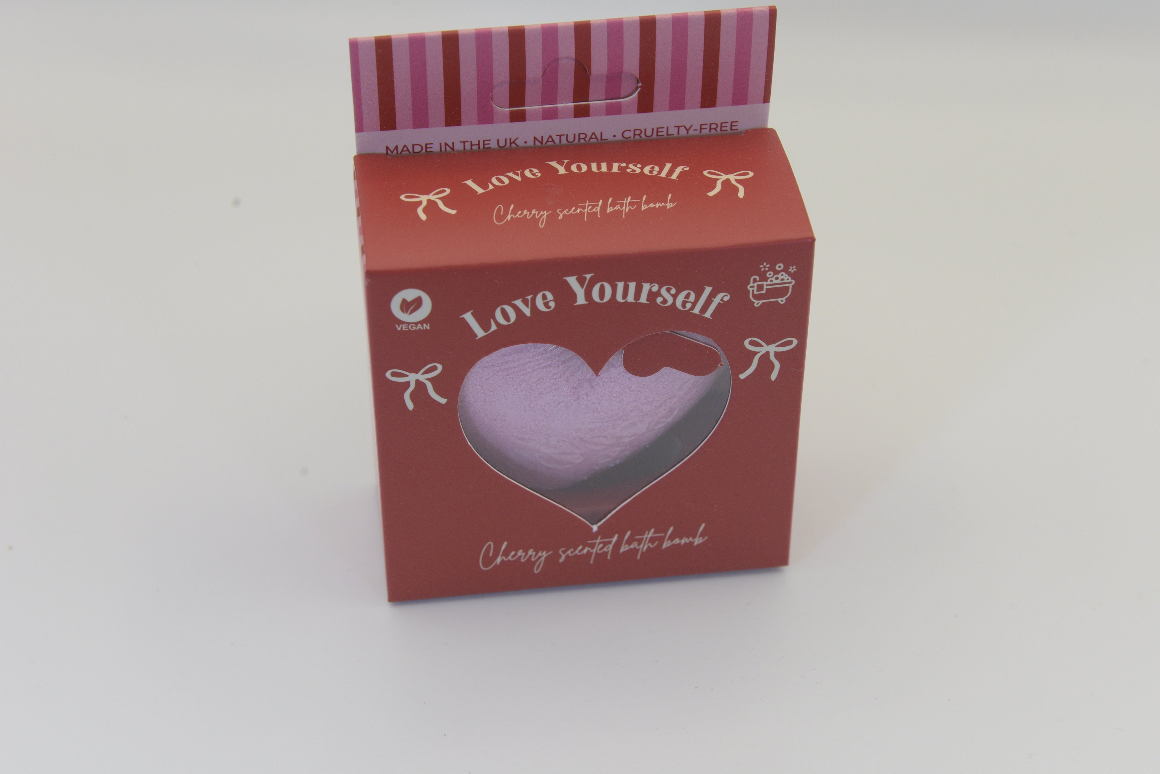 Indulge in a moment of self-care with our Love Yourself Heart-Shaped Bath Bomb. This beautifully crafted bath bomb transforms your bath into a luxurious, relaxing escape with soothing fizz and nourishing ingredients. 