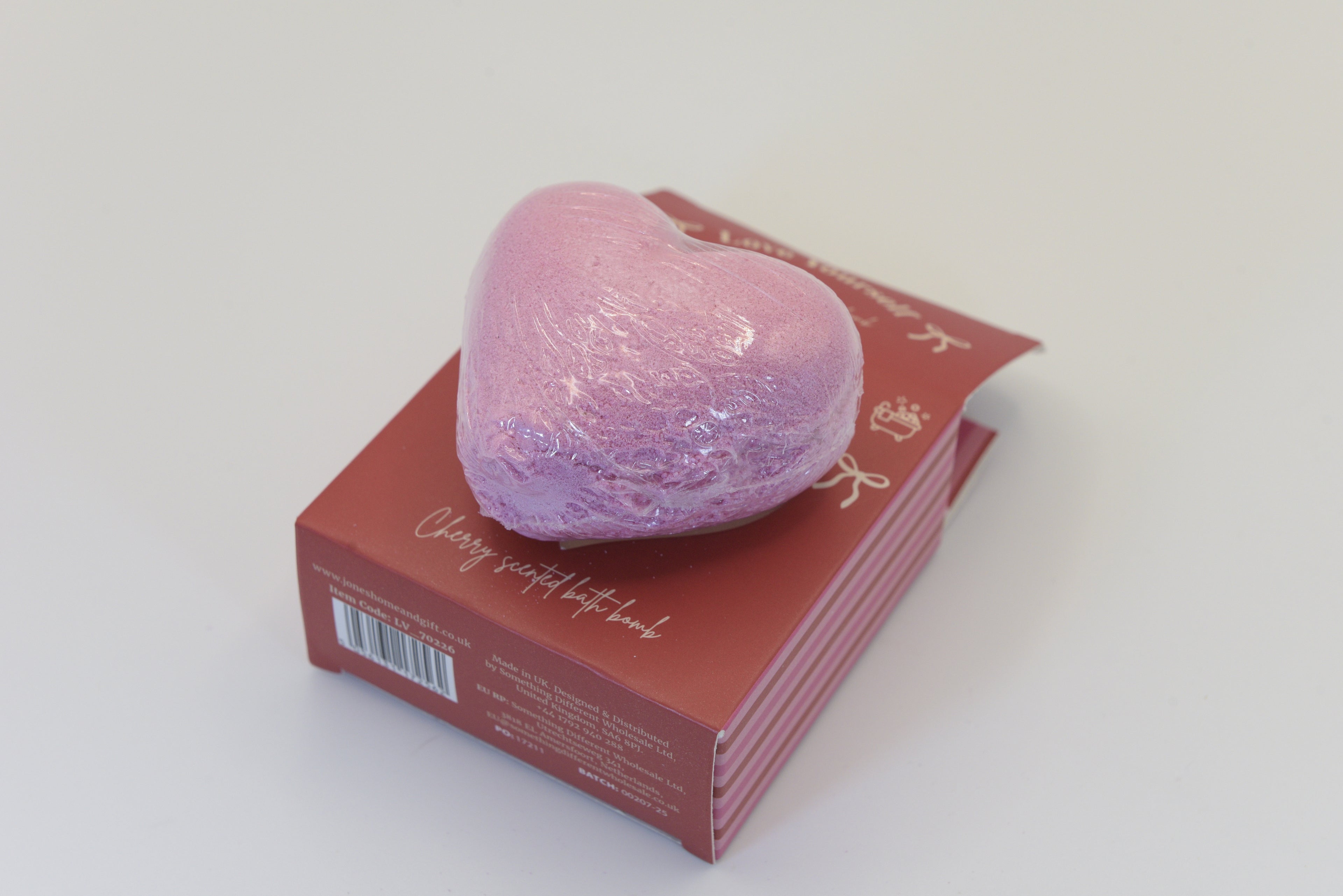 Heart-Shaped Bath Bomb beautiful for that someone special