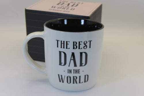 Celebrate the best dad in the world with this heartfelt ceramic mug. Featuring a bold, loving message, it's the perfect way to show appreciation for everything he does. 